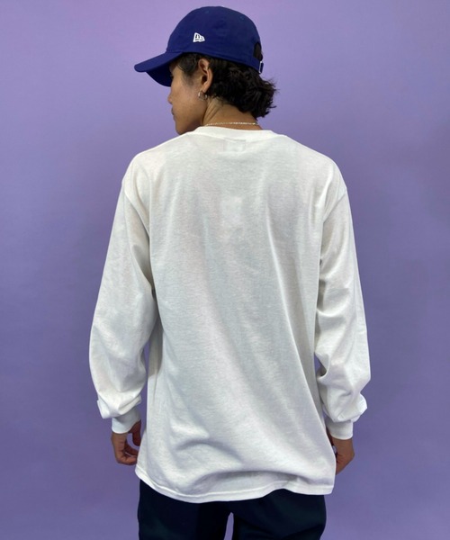 VANS(バンズ)の「【ZOZOTOWN限定アイテム】VANS/バンズ カレッジロゴ プリントロンT 121K1020900(Tシャツ/カットソー・メンズ・ホワイト/ネイビー/グレー・S/M/L/XL)」の9枚目の写真