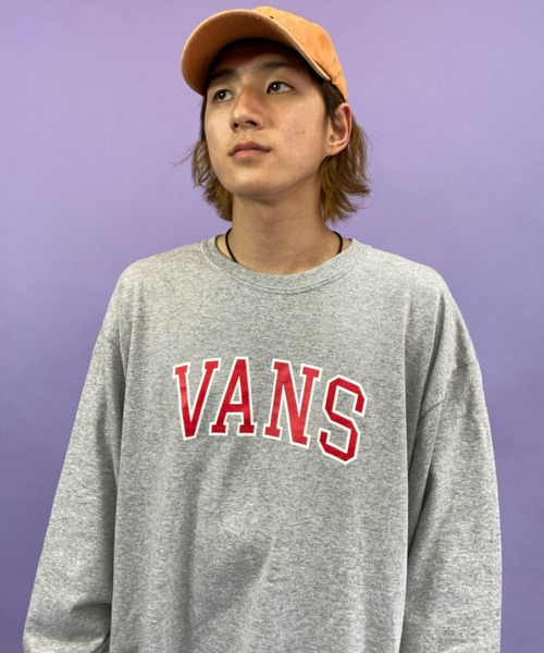 VANS(バンズ)の「【ZOZOTOWN限定アイテム】VANS/バンズ カレッジロゴ プリントロンT 121K1020900(Tシャツ/カットソー・メンズ・ホワイト/ネイビー/グレー・S/M/L/XL)」の12枚目の写真