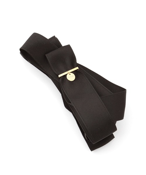 ANEMONE（アネモネ）の「メタルポイントのリボンバナナクリップ（バレッタ/ヘアクリップ・レディース・ブラウン/ブラック/ネイビー/グレー・FREE）」の5枚目の写真