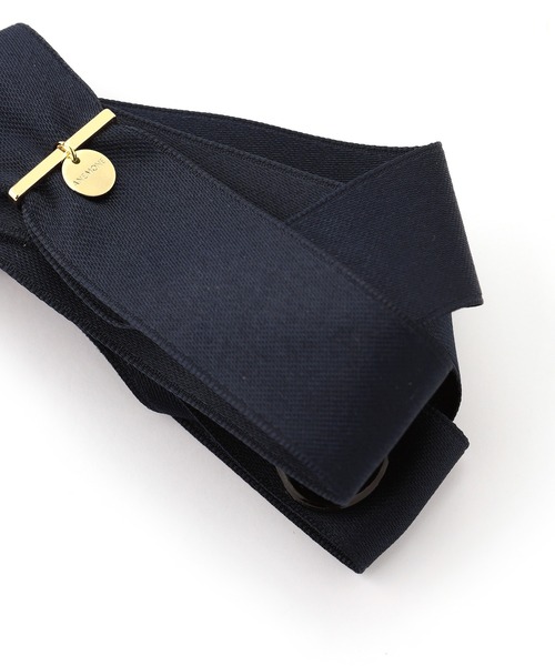 ANEMONE（アネモネ）の「メタルポイントのリボンバナナクリップ（バレッタ/ヘアクリップ・レディース・ブラウン/ブラック/ネイビー/グレー・FREE）」の7枚目の写真