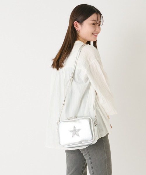 Actually（アクチュアリー）の「JELLY星 お財布ショルダーバッグ  ポシェット（ショルダーバッグ・レディース・ライトグレー/ライトブルー/ブラック/シルバー/ブラック×シルバー/ブロンズ/シルバー系その他・フリー）」の15枚目の写真