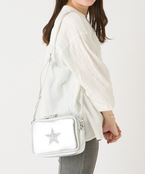 Actually（アクチュアリー）の「JELLY星 お財布ショルダーバッグ  ポシェット（ショルダーバッグ・レディース・ライトグレー/ライトブルー/ブラック/シルバー/ブラック×シルバー/ブロンズ/シルバー系その他・フリー）」の16枚目の写真