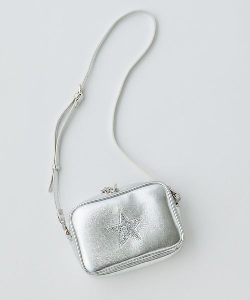 Actually（アクチュアリー）の「JELLY星 お財布ショルダーバッグ  ポシェット（ショルダーバッグ・レディース・ライトグレー/ライトブルー/ブラック/シルバー/ブラック×シルバー/ブロンズ/シルバー系その他・フリー）」の17枚目の写真