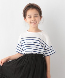 GLOBAL WORK | 【キッズ】シャーベッＴＥＥ／パネルボーダー半袖/950235(Tシャツ/カットソー)