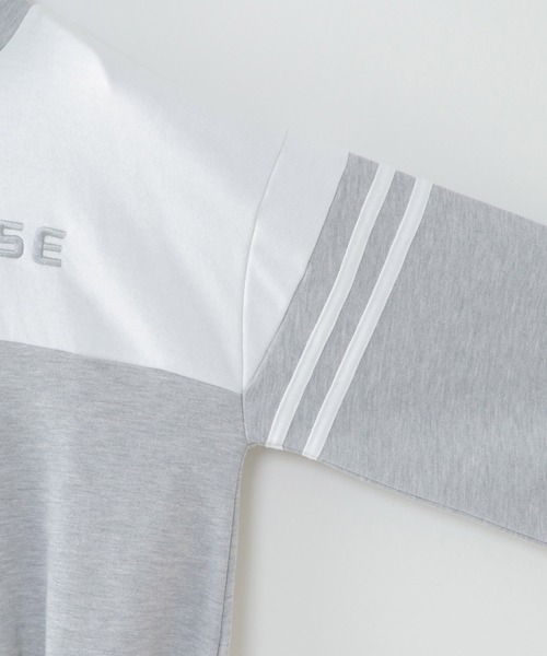 CONVERSE(コンバース)の「【キッズ】CONVERSE 裏毛切り替えパーカー(130~160cm)(パーカー・キッズ・ホワイト/スモークグレー・130/140/160/150)」の6枚目の写真