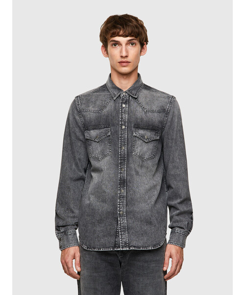 激安通販サイト セール メンズ シャツ デニムシャツ ライトジャケット シャツ ブラウス Diesel ディーゼル のファッション 直販特注品 Bmti Uz