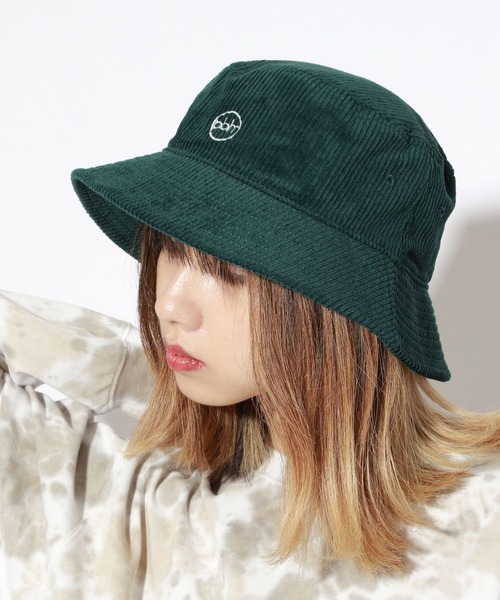 PBLIM（ページボーイリム）の「【PAGEBOYLIM】コーデュロイバケハ（ハット・レディース・ブラック/グリーン/アイボリー/ブルー系その他5/キャメル・FREE）」の4枚目の写真