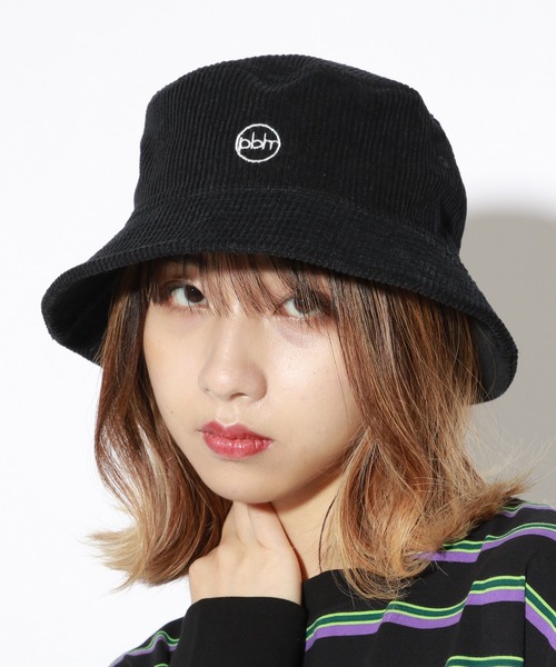PBLIM（ページボーイリム）の「【PAGEBOYLIM】コーデュロイバケハ（ハット・レディース・ブラック/グリーン/アイボリー/ブルー系その他5/キャメル・FREE）」の3枚目の写真