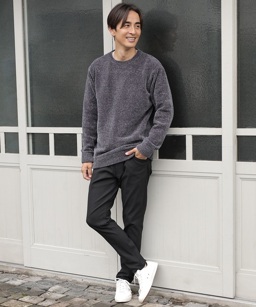 UNION STATION（ユニオンステーション）の「クルーネックモールニット（ニット/セーター・メンズ・ホワイト/ブラック/ネイビー/レッド/ブルー/チャコール・LL/M/L）」の17枚目の写真