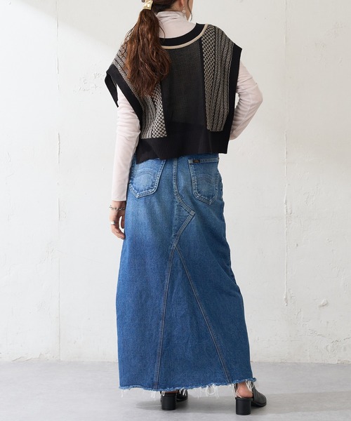 DISCOAT(ディスコート)の「【WEB限定】シアーシームレスタートルプルオーバー(Tシャツ/カットソー・レディース・ホワイト/ベージュ/グレー/モカ/ブラック/テラコッタ・FREE)」の7枚目の写真