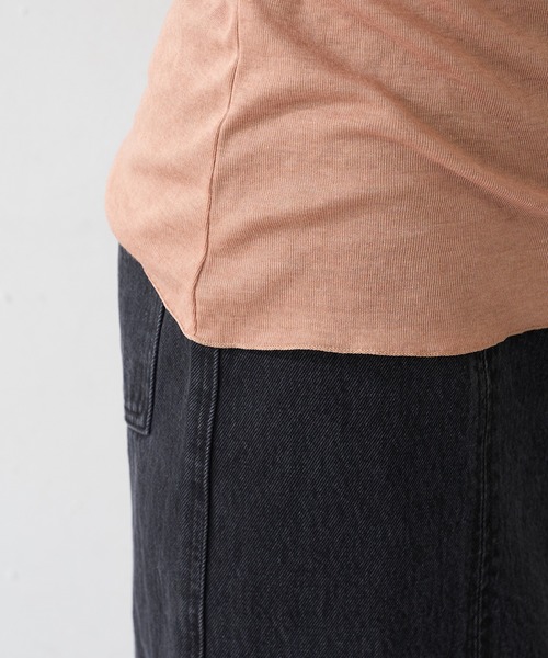 DISCOAT(ディスコート)の「【WEB限定】シアーシームレスタートルプルオーバー(Tシャツ/カットソー・レディース・ホワイト/ベージュ/グレー/モカ/ブラック/テラコッタ・FREE)」の15枚目の写真