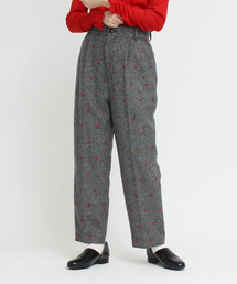 CHILD WOMAN | エターミンチェリー刺繍 センタープレスパンツ(その他パンツ)