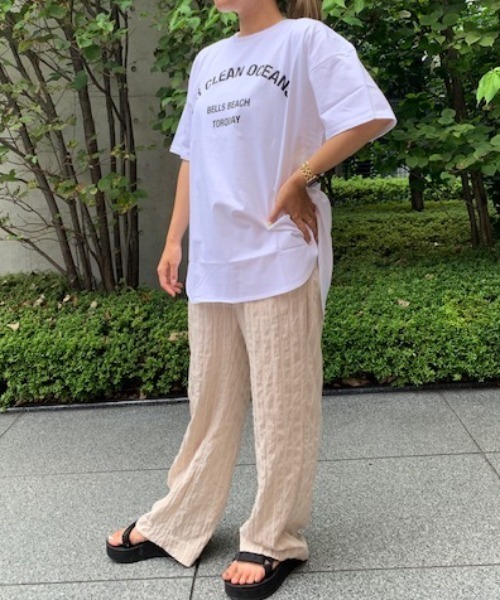 PIPING HOT FUTURE(パイピングホットフューチャー)の「CREW T-SHIRTS FOR CLEAN OCEANS(Tシャツ/カットソー・レディース・ホワイト・LARGE/MEDIUM/SMALL)」の2枚目の写真