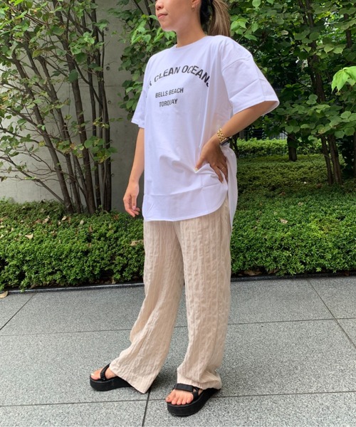 PIPING HOT FUTURE(パイピングホットフューチャー)の「CREW T-SHIRTS FOR CLEAN OCEANS(Tシャツ/カットソー・レディース・ホワイト・LARGE/MEDIUM/SMALL)」の4枚目の写真