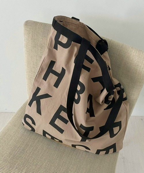 Bab(バブ)の「【WEB限定】アルファベットトートバッグ(トートバッグ・レディース・ブラウン/アイボリー/ベージュ・ONESIZE)」の19枚目の写真