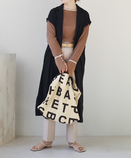 Bab(バブ)の「【WEB限定】アルファベットトートバッグ(トートバッグ・レディース・ブラウン/アイボリー/ベージュ・ONESIZE)」の21枚目の写真