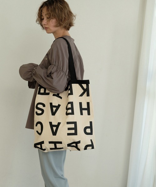 Bab(バブ)の「【WEB限定】アルファベットトートバッグ(トートバッグ・レディース・ブラウン/アイボリー/ベージュ・ONESIZE)」の22枚目の写真