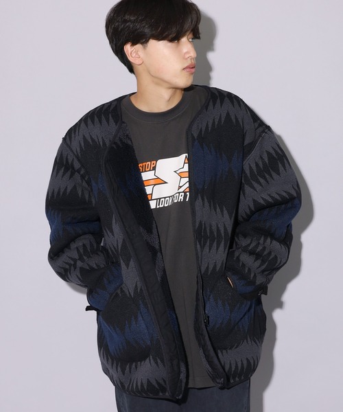 kintonwu CAL O LINE オリーブグリーン ノーカラー CAL O LINE（キャルオーライン）｜ノーカラージャケット一覧 - WEAR