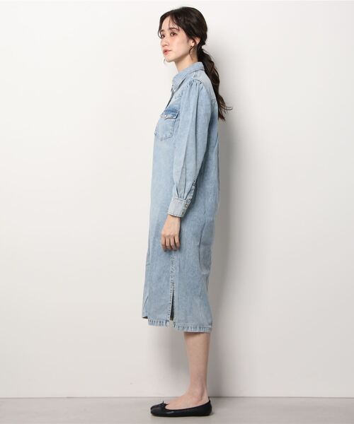 ALLSAINTS（オールセインツ）の「KIKI DENIM DRESS KIKI デニム ドレス・ワンピース（シャツワンピース）」 WEAR