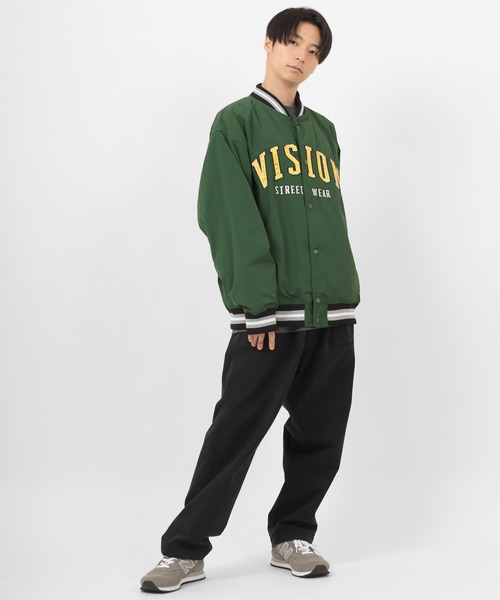 VISION STREET WEAR（ヴィジョンストリートウェア）の「【VISION STREET  WEAR/ヴィジョンストリートウェア】ナイロンワッペン スタジャン（スタジャン・メンズ・ブラック/グリーン/グレイッシュブルー・M/L/XL）」の14枚目の写真