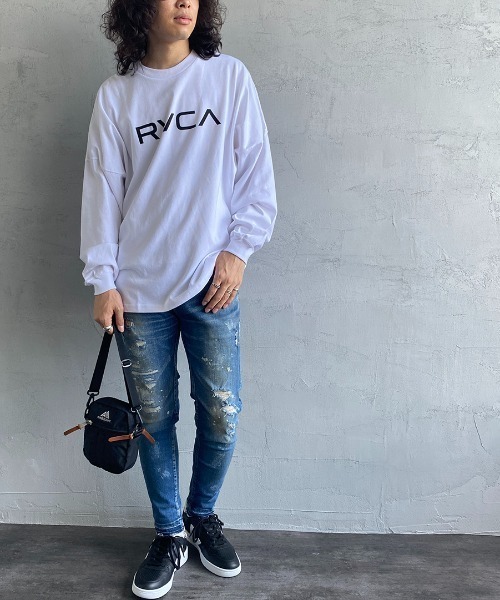 RVCA（ルーカ）の「[RVCA/ルーカ] BIG RVCA ロゴプリントロンT（Tシャツ/カットソー・レディース・ホワイト/ブラック・S/M/L）」の16枚目の写真