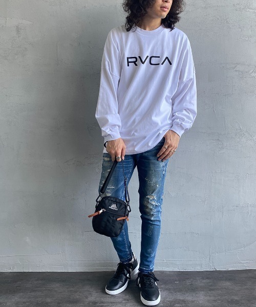 RVCA（ルーカ）の「[RVCA/ルーカ] BIG RVCA ロゴプリントロンT（Tシャツ/カットソー・レディース・ホワイト/ブラック・S/M/L）」の13枚目の写真