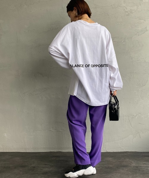 RVCA（ルーカ）の「[RVCA/ルーカ] BIG RVCA ロゴプリントロンT（Tシャツ/カットソー・レディース・ホワイト/ブラック・S/M/L）」の7枚目の写真