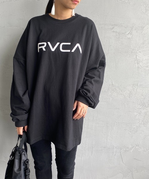 RVCA（ルーカ）の「[RVCA/ルーカ] BIG RVCA ロゴプリントロンT（Tシャツ/カットソー・レディース・ホワイト/ブラック・S/M/L）」の18枚目の写真