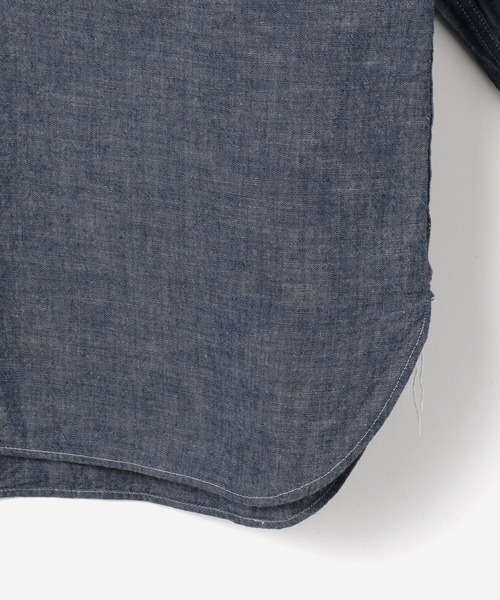 Buzz Rickson's（バズリクソンズ）の「【BUZZ RICKSON'S】〈別注〉シャンブレーユーティリティーシャツ MEN（シャツ/ブラウス・メンズ・ブルー・MEDIUM/X-LARGE/LARGE/XX-LARGE）」の6枚目の写真