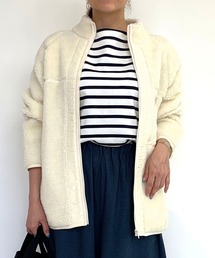 Grand PARK | ビッグシルエットの裏なし　スタンドボアブルゾン(その他アウター)