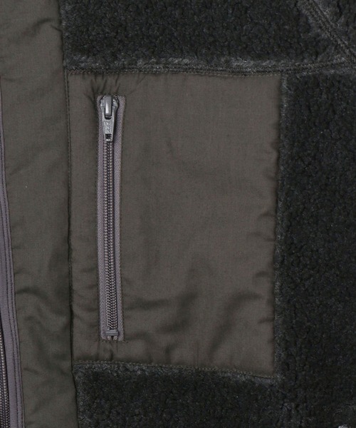 Grand PARK（グランドパーク）の「ビッグシルエットの裏なし　スタンドボアブルゾン（その他アウター・レディース・ホワイト/グレー・FREE）」の10枚目の写真