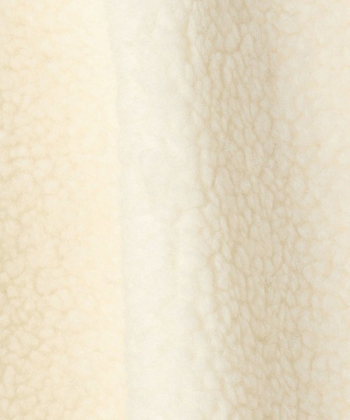 Grand PARK（グランドパーク）の「ビッグシルエットの裏なし　スタンドボアブルゾン（その他アウター・レディース・ホワイト/グレー・FREE）」の14枚目の写真