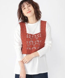 studio CLIP | クロシェレースビスチェセット(ベスト)