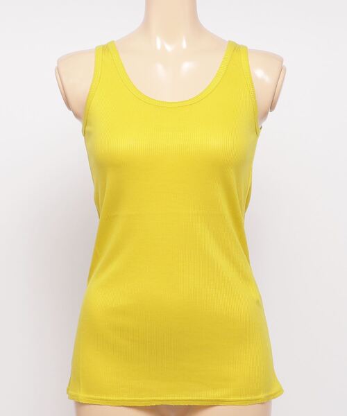 RAWLIFE（ロウライフ）の「RAWLIFE/ロウライフ/テレコタンクトップ（タンクトップ・レディース・ピンク/レモンイエロー/ターコイズブルー・FREE）」の3枚目の写真