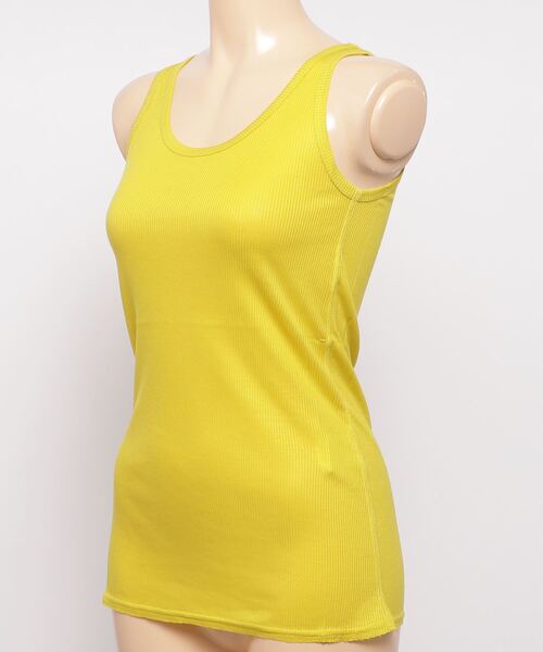 RAWLIFE（ロウライフ）の「RAWLIFE/ロウライフ/テレコタンクトップ（タンクトップ・レディース・ピンク/レモンイエロー/ターコイズブルー・FREE）」の4枚目の写真