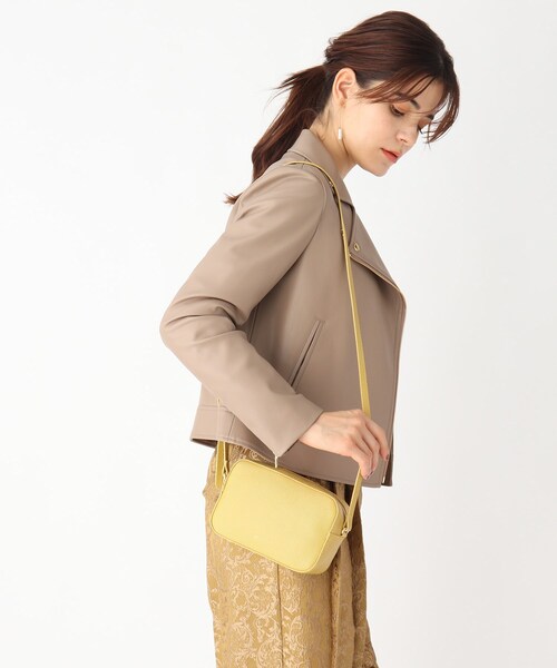 OPAQUE.CLIP(オペークドットクリップ)の「◆リザード調ミニショルダー(ショルダーバッグ・レディース・カーキ/イエロー/キャメル・00)」の2枚目の写真