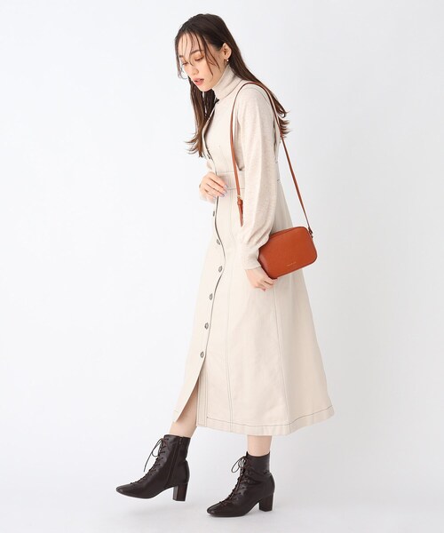 OPAQUE.CLIP(オペークドットクリップ)の「◆リザード調ミニショルダー(ショルダーバッグ・レディース・カーキ/イエロー/キャメル・00)」の5枚目の写真