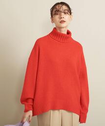 BEAUTY&YOUTH UNITED ARROWS | BY ウールカシミヤ アクア ルーズタートルネックニットプルオーバー ∴(ニット/セーター)