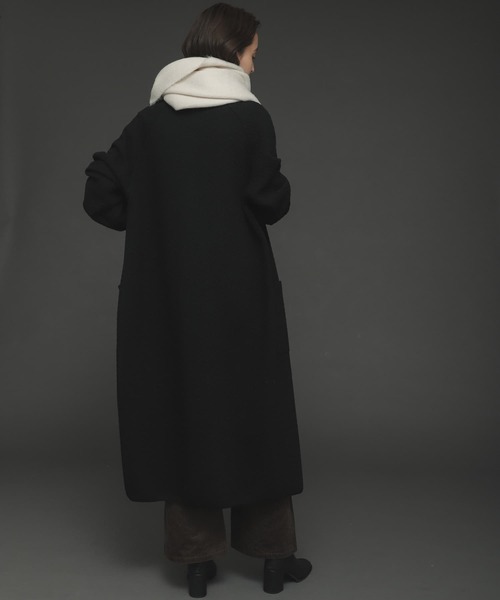 SENSE OF PLACE by URBAN RESEARCH(センスオブプレイスバイアーバンリサーチ)の「ニットフリンジストール(マフラー・レディース・ライトブルー/ベージュ/アイボリー/ブラック・ONE)」の14枚目の写真