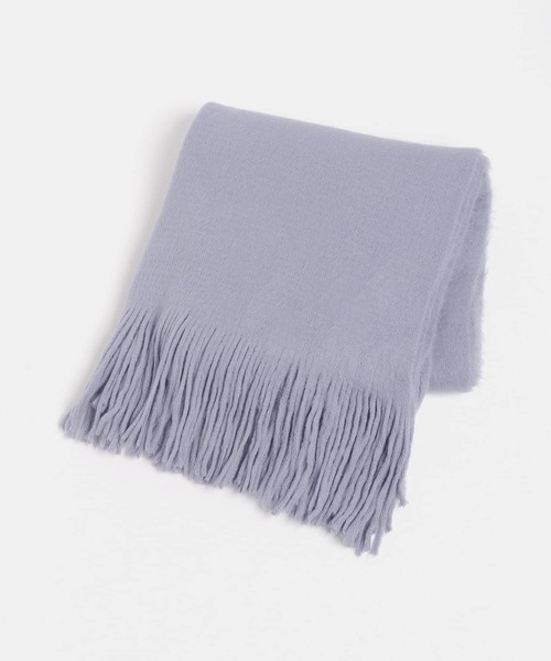 SENSE OF PLACE by URBAN RESEARCH(センスオブプレイスバイアーバンリサーチ)の「ニットフリンジストール(マフラー・レディース・ライトブルー/ベージュ/アイボリー/ブラック・ONE)」の15枚目の写真
