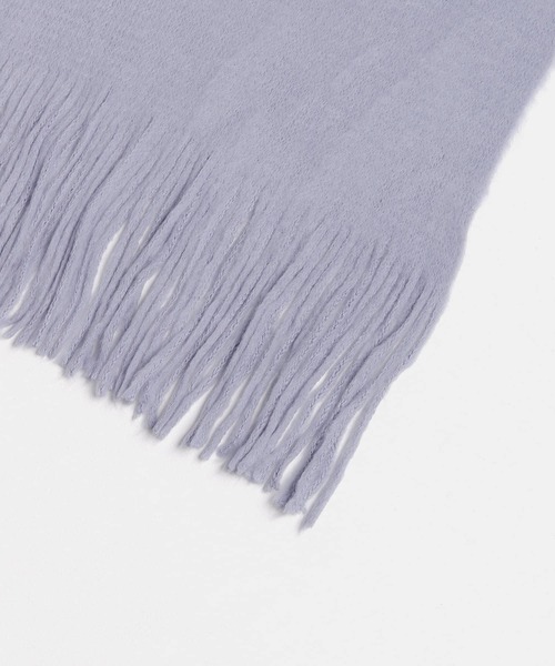 SENSE OF PLACE by URBAN RESEARCH(センスオブプレイスバイアーバンリサーチ)の「ニットフリンジストール(マフラー・レディース・ライトブルー/ベージュ/アイボリー/ブラック・ONE)」の18枚目の写真