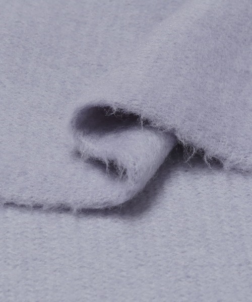 SENSE OF PLACE by URBAN RESEARCH(センスオブプレイスバイアーバンリサーチ)の「ニットフリンジストール(マフラー・レディース・ライトブルー/ベージュ/アイボリー/ブラック・ONE)」の10枚目の写真