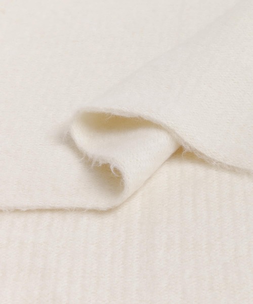 SENSE OF PLACE by URBAN RESEARCH(センスオブプレイスバイアーバンリサーチ)の「ニットフリンジストール(マフラー・レディース・ライトブルー/ベージュ/アイボリー/ブラック・ONE)」の19枚目の写真