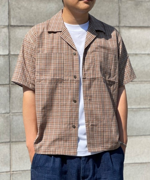SETTO（セット）の「TENC SHIRT：チェックシャツ（シャツ/ブラウス・レディース・ブラック・S/M/L）」の4枚目の写真