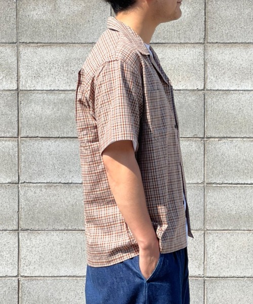 SETTO（セット）の「TENC SHIRT：チェックシャツ（シャツ/ブラウス・レディース・ブラック・S/M/L）」の3枚目の写真
