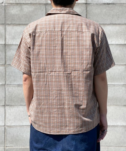 SETTO（セット）の「TENC SHIRT：チェックシャツ（シャツ/ブラウス・レディース・ブラック・S/M/L）」の8枚目の写真