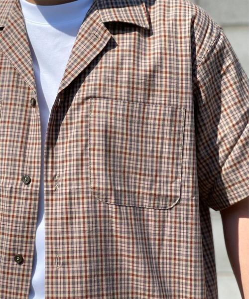 SETTO（セット）の「TENC SHIRT：チェックシャツ（シャツ/ブラウス・レディース・ブラック・S/M/L）」の2枚目の写真
