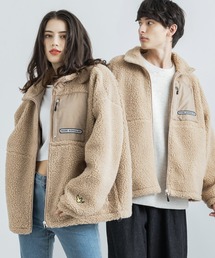 Mark Gonzales | Mark Gonzales マークゴンザレス 別注 フリースボアジャケットスタンドカラーブルゾン(ブルゾン)