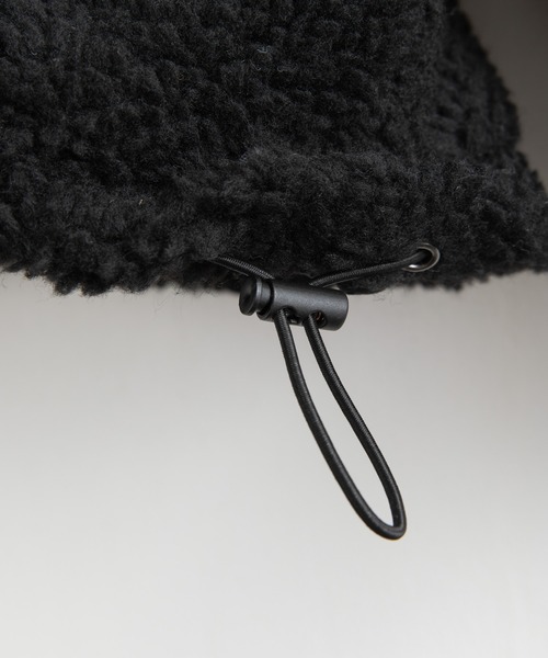 Mark Gonzales（マーク・ゴンザレス）の「Mark Gonzales マークゴンザレス 別注 フリースボアジャケットスタンドカラーブルゾン（ブルゾン・メンズ・ブラック/ベージュ/オフホワイト/ブラック×グレー/ホワイト×グレー・M/L/XL）」の15枚目の写真