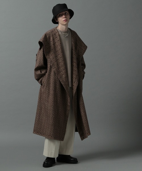 HARE（ハレ）の「マルチWAYジャガードBIGフードコート(HARE)（その他アウター・メンズ・ブラウン・FREE）」の10枚目の写真